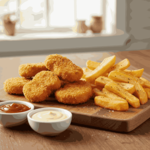 CHICKEN NUGGETS (6 PIECE) WITH CHIPS
