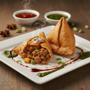 MEAT SAMOSA (2 PIECE)