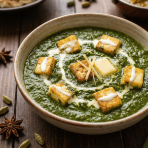 SAAG PANEER (SPINACH & CHEESE)